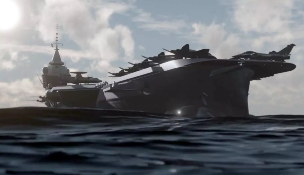 Les Chantiers de l’Atlantique à pied d’œuvre à Saint-Nazaire pour le futur porte-avions de nouvelle génération