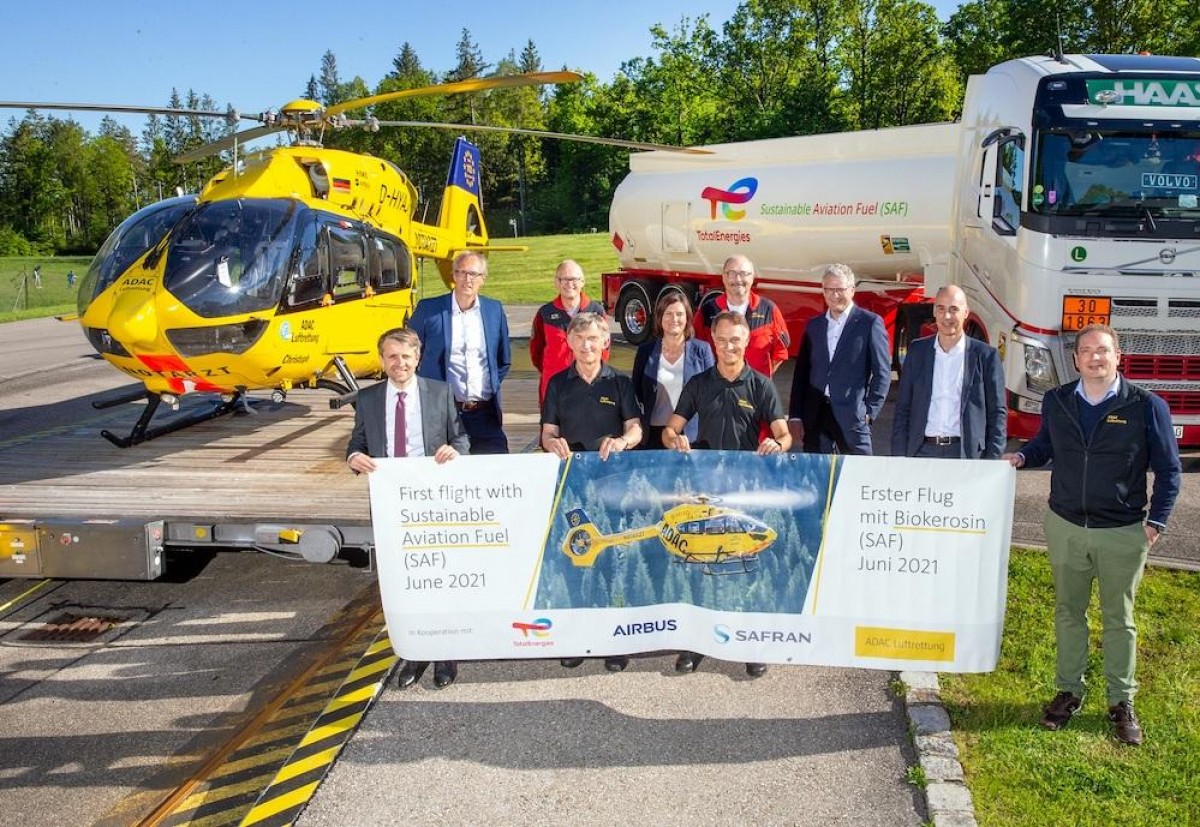 En partenariat avec Airbus et Total, Safran fait turbiner les hélicoptères au biocarburant